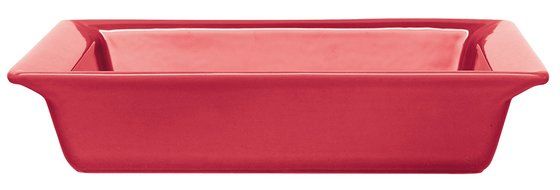Emile Henry 10-Inch Square Baker, Raspberry