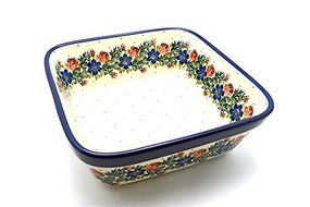 Polish Pottery Baker - Square - Garden Party