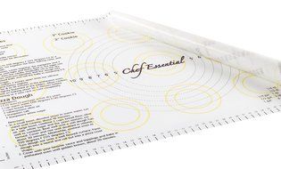 Silicone Pastry Mat Extra Large with Measurements and Recipes, 14.9 x 23.3&quot; By Chef Essential