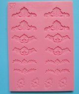 HSE New Arrival many kinds of flower shape 3D silicone cake fondant mold, cake decoration tools, soap, candle...