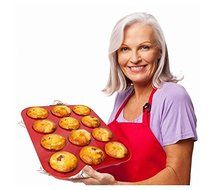 YIJIA 12 Cup Silicone Mini Muffin Cupcake Maker Fondant Mold Pastry Tool Mould N4