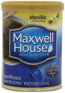 Maxwell House Vanilla Ground Coffee, 11-Ounce Cannister (Pack of 3)