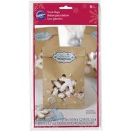 Wilton Kraft Snowflake Treat Bags, 6-Pack