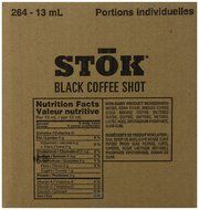 SToK Caffeinated Black Coffee Shots, 264-Count Single-Serve Packages N3