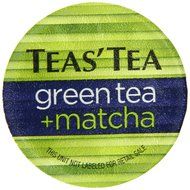 Teas' Tea Green Tea Plus Matcha, Single Serve Cups 12 Count