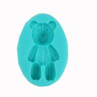 Tint Silicone Little Bear Pattern Fondant Cake Mold,8.5x6x2.2cm