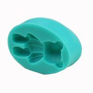 Tint Silicone Little Bear Pattern Fondant Cake Mold,8.5x6x2.2cm N2
