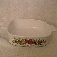 Vintage Corningware Spice of Life Lechalote 1 Liter Casserole Baking Dish No Lid
