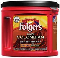 Folgers 100% Colombian Ground Coffee, Medium Dark Roast, 27.8-Ounce (Pack of 3)