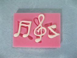 Anyana Chocolate Fondant Silicone Mold Musical Note Sugarcraft Cake Decorating Tools