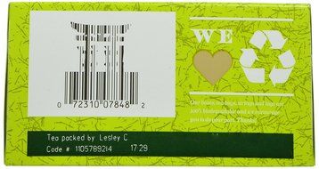 Bigelow Organic Green Tea, 40-Count Boxes (Pack of 6) N3