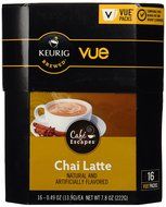 Caf&eacute; Escapes Vue Cups for Keurig Vue Brewers (Chai Latte, 16 Count)