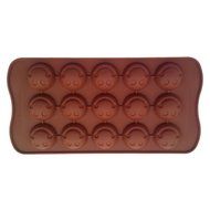 Fanhesheng 15 Cavities Silicone SmlieChocolate Jelly Ice Muffin Sweet Candy Sugar Craft Fondant Mold Mould/ Tray...