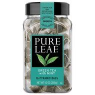 Pure Leaf Hot Tea Bags, Green Tea with Mint, 16 Count (Pack of 6) N72