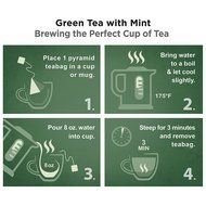 Pure Leaf Hot Tea Bags, Green Tea with Mint, 16 Count (Pack of 6) N77