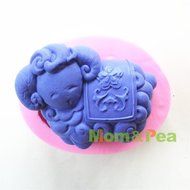 Mom&amp;pea 0618 Zodiac Sheep Shaped Silicone Mould for Fondant Cake Sugar Paste Cake Decoration 3d Cake Toppers Mold...