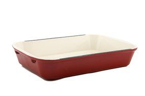 Useful. UH-CI197 Cast Iron Enameled 14-Inch Roasting Lasagna Pan