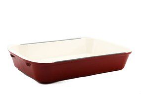 Useful. UH-CI197 Cast Iron Enameled 14-Inch Roasting Lasagna Pan N4