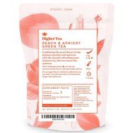 Peach &amp; Apricot Organic Green Tea 3 Oz, By Higher Tea (40 Cups) Premium Loose Leaf Peach Tea with Apricot on Green... N2