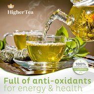 Peach &amp; Apricot Organic Green Tea 3 Oz, By Higher Tea (40 Cups) Premium Loose Leaf Peach Tea with Apricot on Green... N4