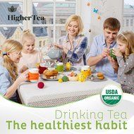 Peach &amp; Apricot Organic Green Tea 3 Oz, By Higher Tea (40 Cups) Premium Loose Leaf Peach Tea with Apricot on Green... N5