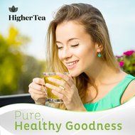 Peach &amp; Apricot Organic Green Tea 3 Oz, By Higher Tea (40 Cups) Premium Loose Leaf Peach Tea with Apricot on Green... N6