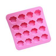 16 Footprints Silicone Cake Mold Pan 6.2&quot;x6.1&quot;x0.78&quot; Color At Random N2