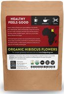 Organic Hibiscus Flowers - Cut &amp; Sifted - 16oz Resealable Bag (1lb) - 100% Raw From Egypt - by Feel Good Organics N2