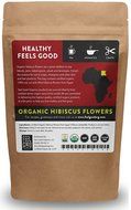 Organic Hibiscus Flowers - Cut &amp; Sifted - 16oz Resealable Bag (1lb) - 100% Raw From Egypt - by Feel Good Organics N10