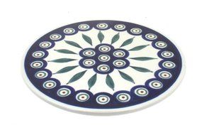 Polish Pottery Peacock Trivet