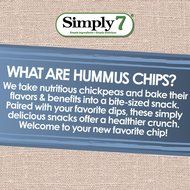 Simply7 Hummus Chips, Sea Salt, 1 Ounce (Pack of 24) N3