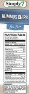 Simply7 Hummus Chips, Sea Salt, 1 Ounce (Pack of 24) N5