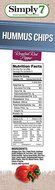 Simply7 Hummus Chips, Sea Salt, 1 Ounce (Pack of 24) N14