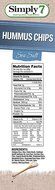 Simply7 Hummus Chips, Sea Salt, 1 Ounce (Pack of 24) N23
