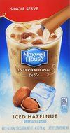 Maxwell House International Coffee Hazelnut Iced Latte Singles, 6 Count, 3.42-Ounce Boxes (Pack of 8)