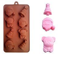 Christmas Series Silicone Cake Mold Santa Claus Pudding Jelly Moulds Chocolate Cake Baking Tools