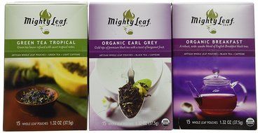 Mighty Leaf Tea Variety Pack (Pack of 3) 1-Mighty Leaf Tea Organic Earl Grey, 1-Mighty Leaf Tea Green Tea Tropical...