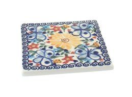 Polish Pottery Butterfly Tile