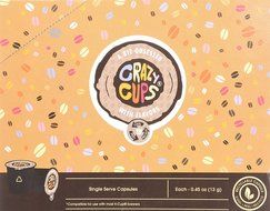 Crazy Cups Flavored Coffee, Decaf Death By Chocolate, Single Serve Cups For Keurig K Cup Brewers, 22 Count N2