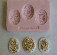 Baroque Flower Trio Silicone Mold
