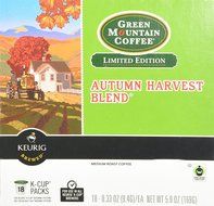 Green Mountain Coffee Autumn Harvest Blend Keurig 2.0 K-Cup Pack, 18 Count N3