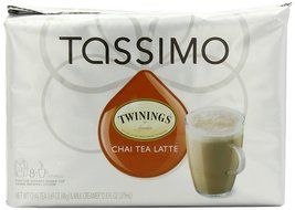 Twinings Chai Tea Latte, T-Discs for Tassimo Coffeemakers, 8 Count Packages, (pack of 5) (Package May Vary) N17