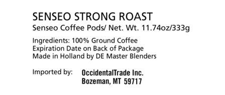 Senseo Dark Roast/Strong Roast Coffee 48 Pads - Imported From Netherlands N2
