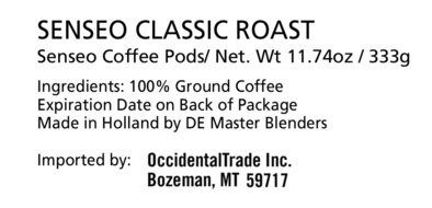 Senseo Dark Roast/Strong Roast Coffee 48 Pads - Imported From Netherlands N5