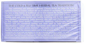 Triple Leaf Tea, Cold &amp; Flu Time, 20 Tea Bags (Pack of 6) N2