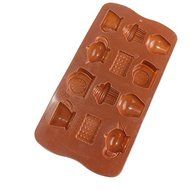 Tea Cup Clock Teapot Silicone Cake Mold Chocolate Mould Baking Tools N2