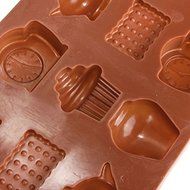 Tea Cup Clock Teapot Silicone Cake Mold Chocolate Mould Baking Tools N7