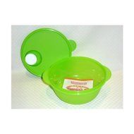 Tupperware Crystalwave 6.25 Cup Microwave Bowl Vented. Green