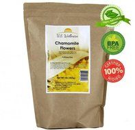 Chamomile Tea 100% CERTIFIED Organic (USDA seal) Chamomile Flowers Herbal Tea (Matricaria chamomilla) in 1 lb... N44