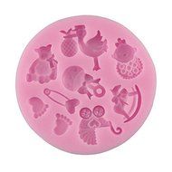 New Fashion 3D Mixed Pattern Silicone Molds Polymer Clay Candy Fondant Cake Decor